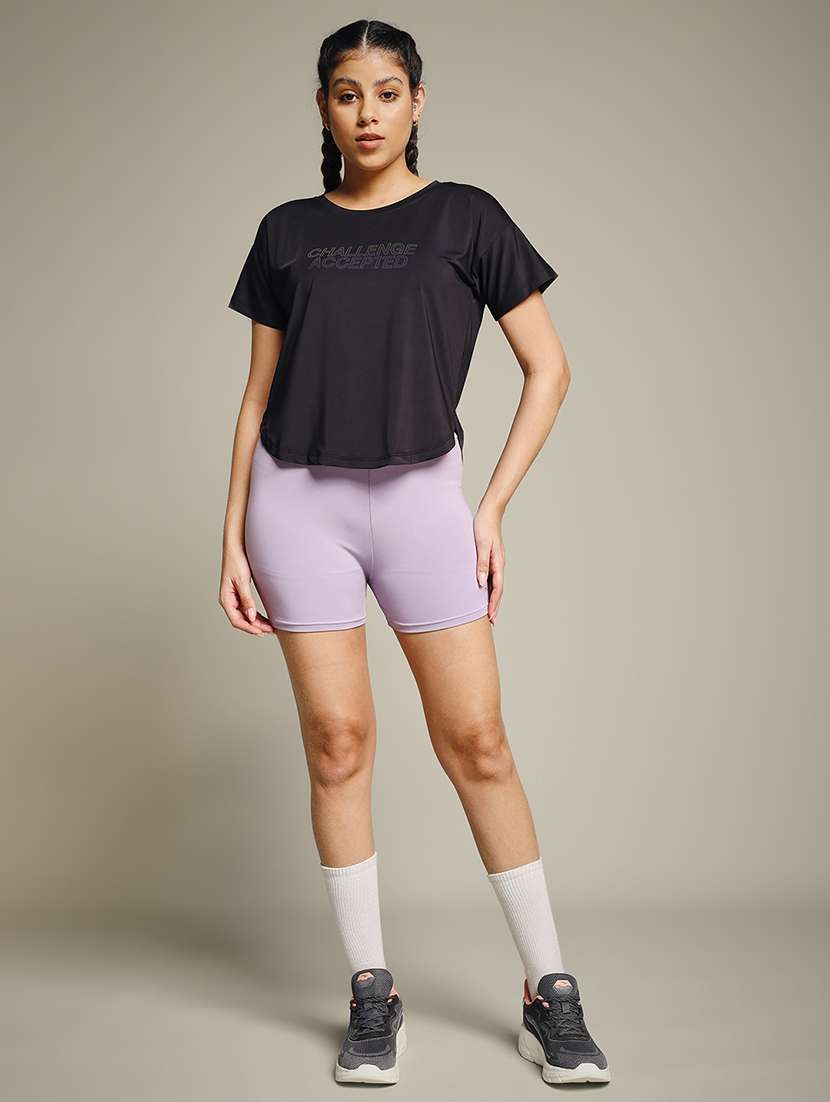 women typography prnted dri-fit sports t-shirt - 21959985 -  Standard Image - 6