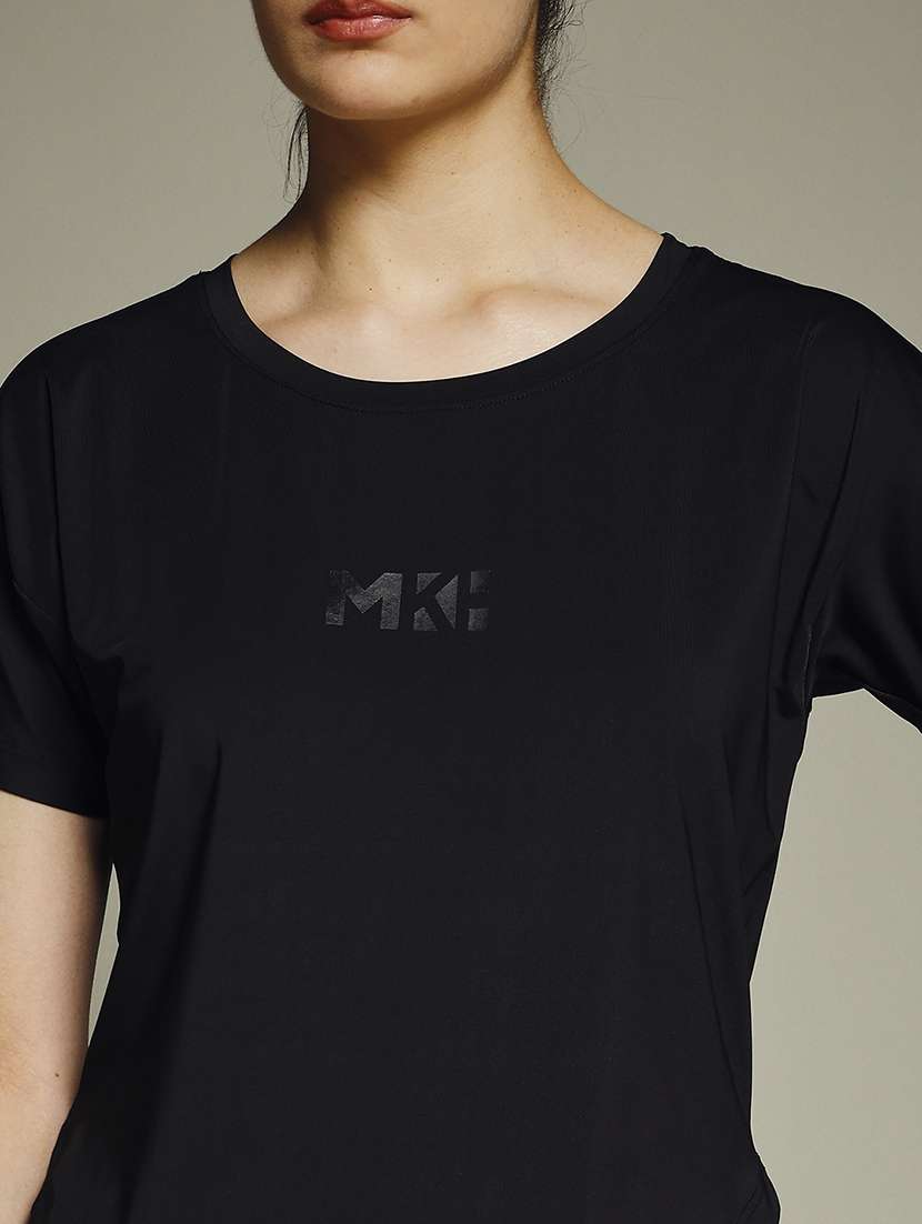 women typography prnted dri-fit sports t-shirt - 21959990 -  Standard Image - 4