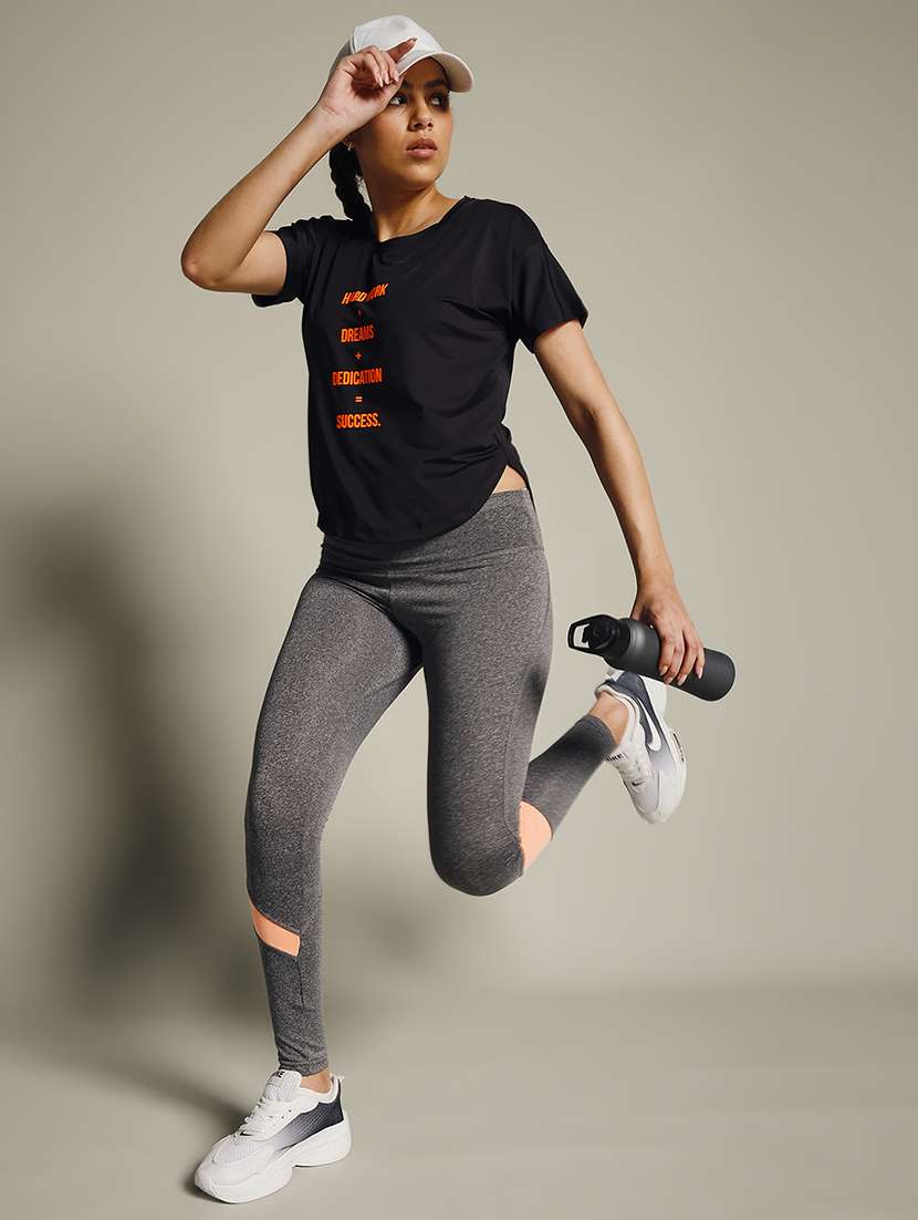 women typography prnted dri-fit sports t-shirt - 21960008 -  Standard Image - 6