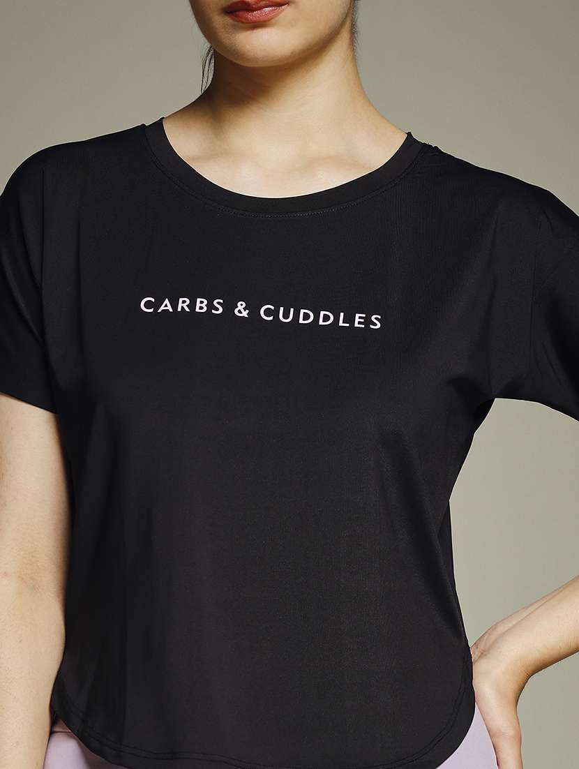 women typography prnted dri-fit sports t-shirt - 21960024 -  Standard Image - 4