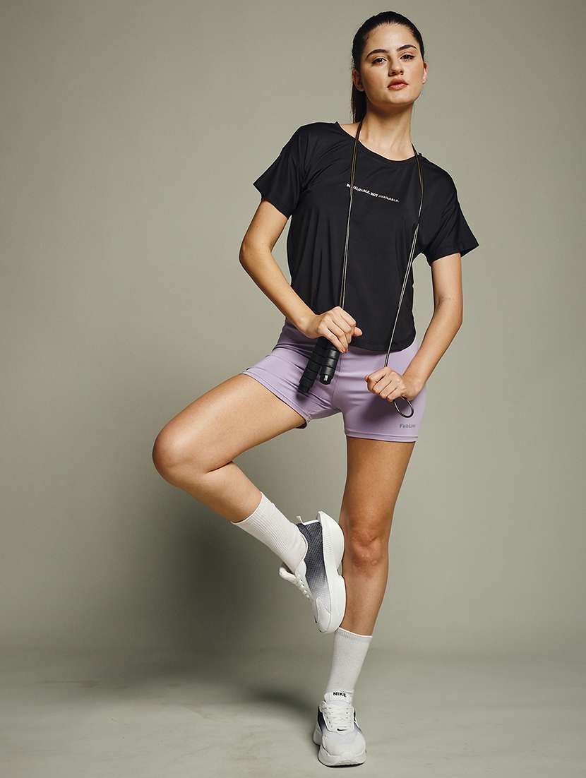 women typography prnted dri-fit sports t-shirt - 21960045 -  Standard Image - 6