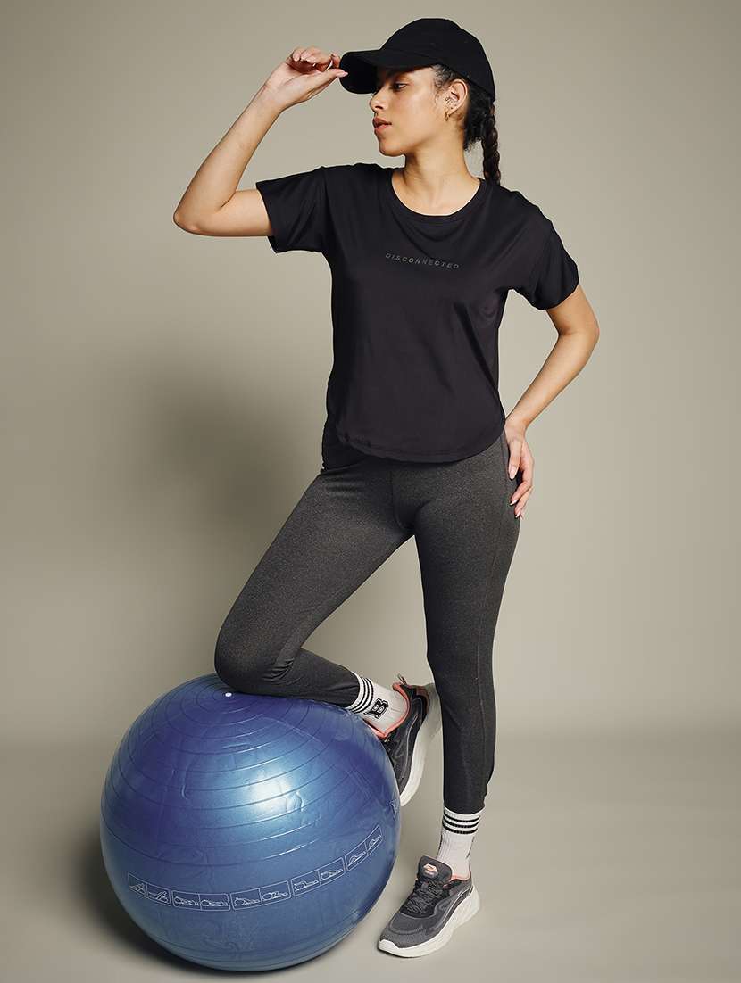 women typography prnted dri-fit sports t-shirt - 21960048 -  Standard Image - 6