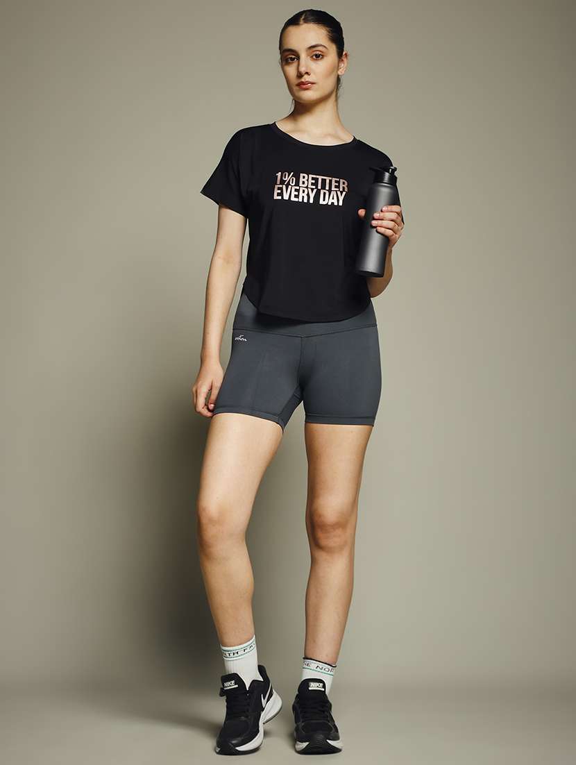 women typography prnted dri-fit sports t-shirt - 21960054 -  Standard Image - 6