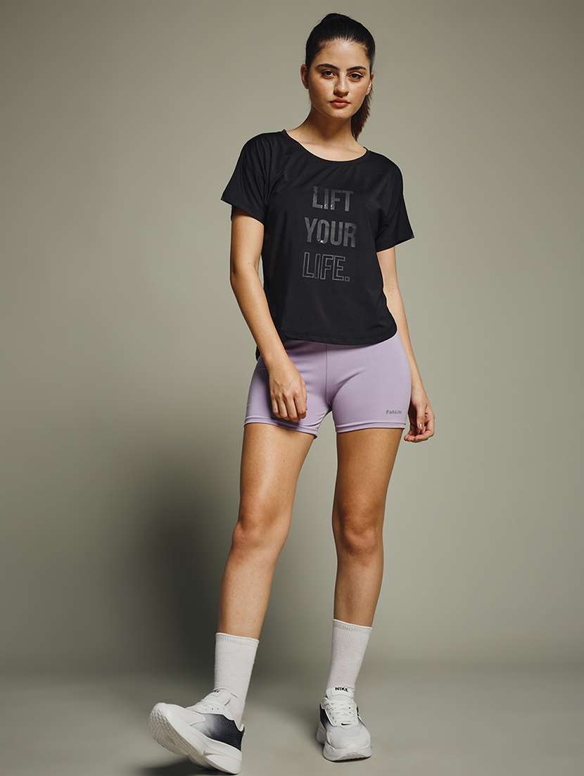 women typography prnted dri-fit sports t-shirt - 21960060 -  Standard Image - 6