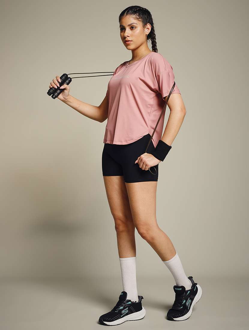 women typography prnted dri-fit sports t-shirt - 21960155 -  Standard Image - 6