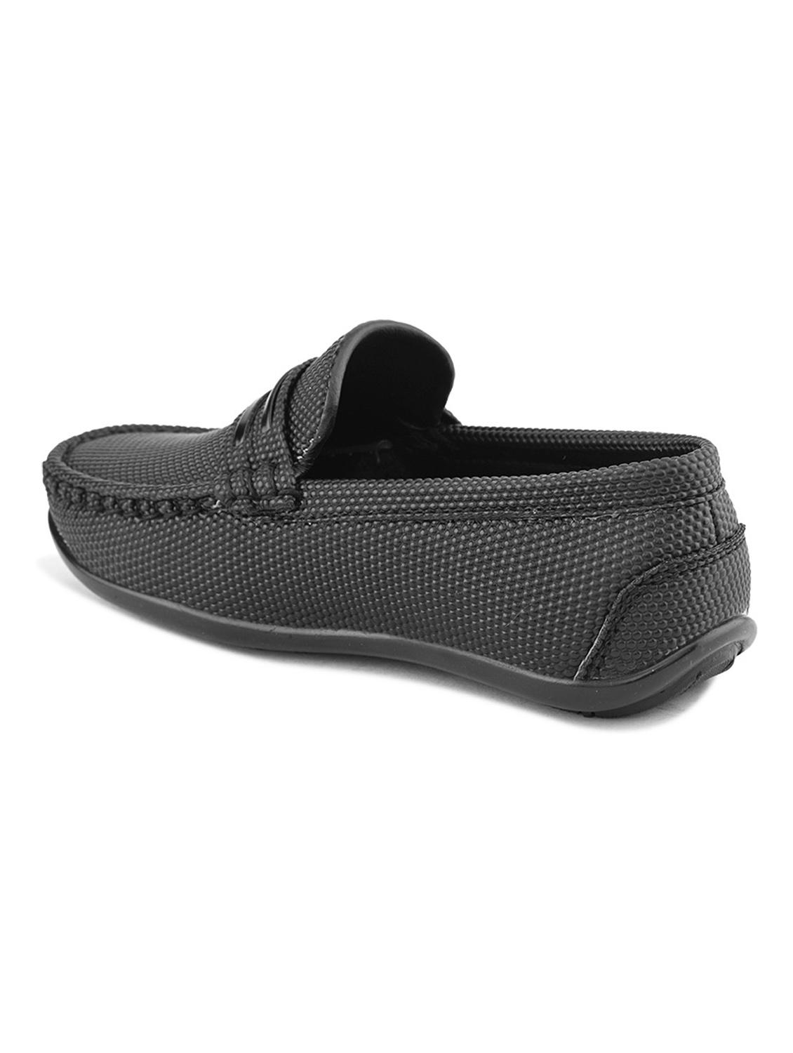 kids black textured leatherette loafer - 21960181 -  Standard Image - 1