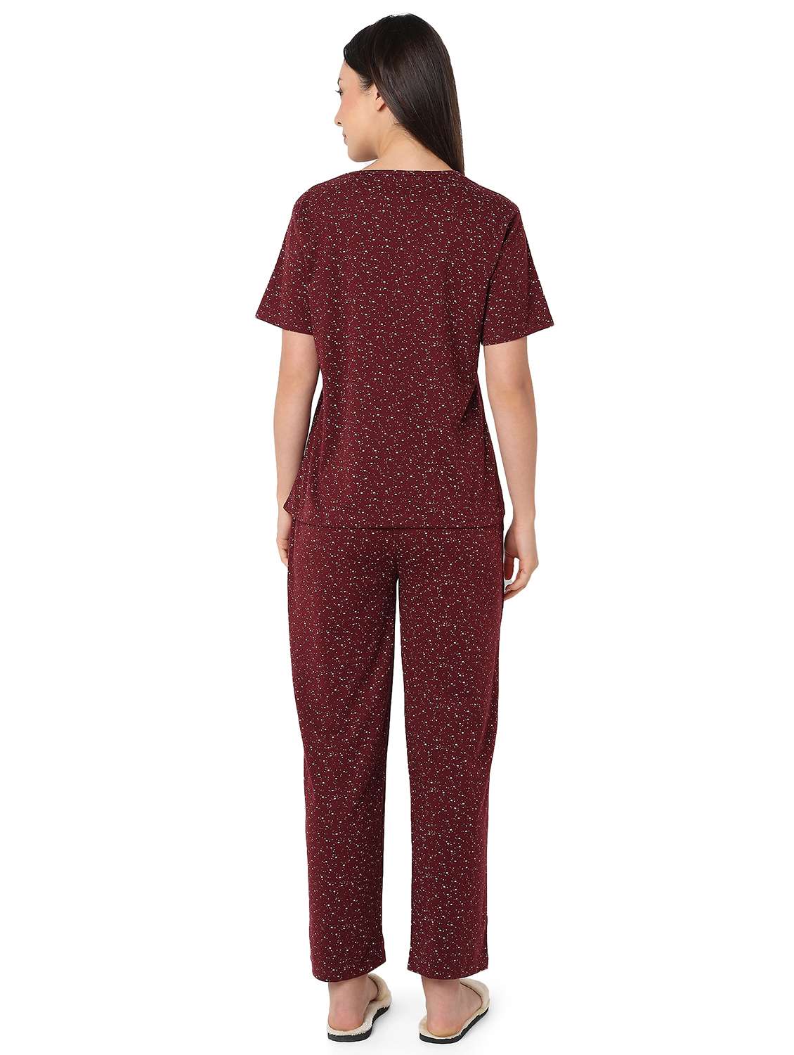 women printed nightwear pyjama set - 21960207 -  Standard Image - 4