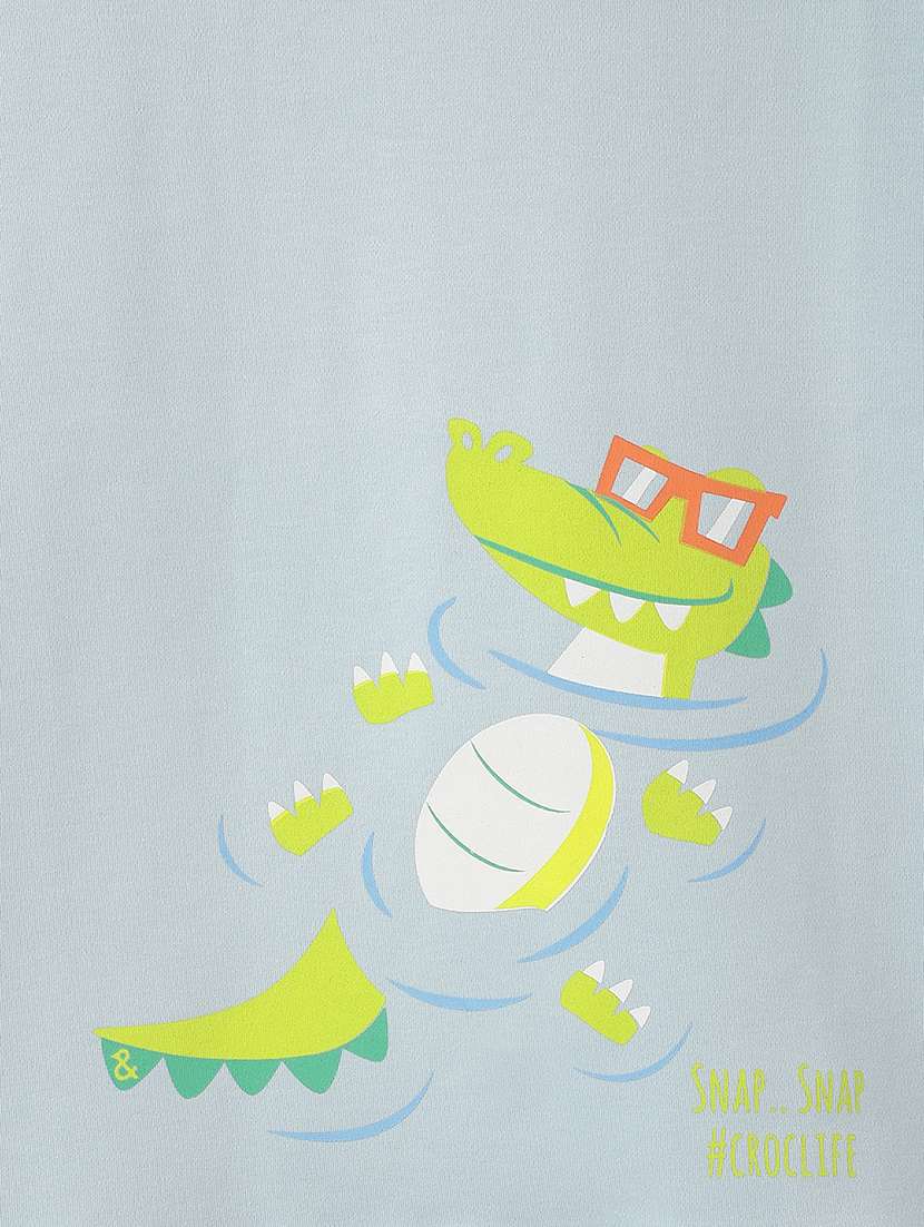 boys printed short sleeve regular fit t-shirt - 21960294 -  Standard Image - 4