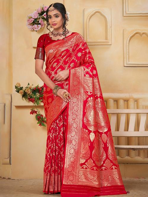 women self design banarasi saree with blouse - 21960313 -  Standard Image - 0