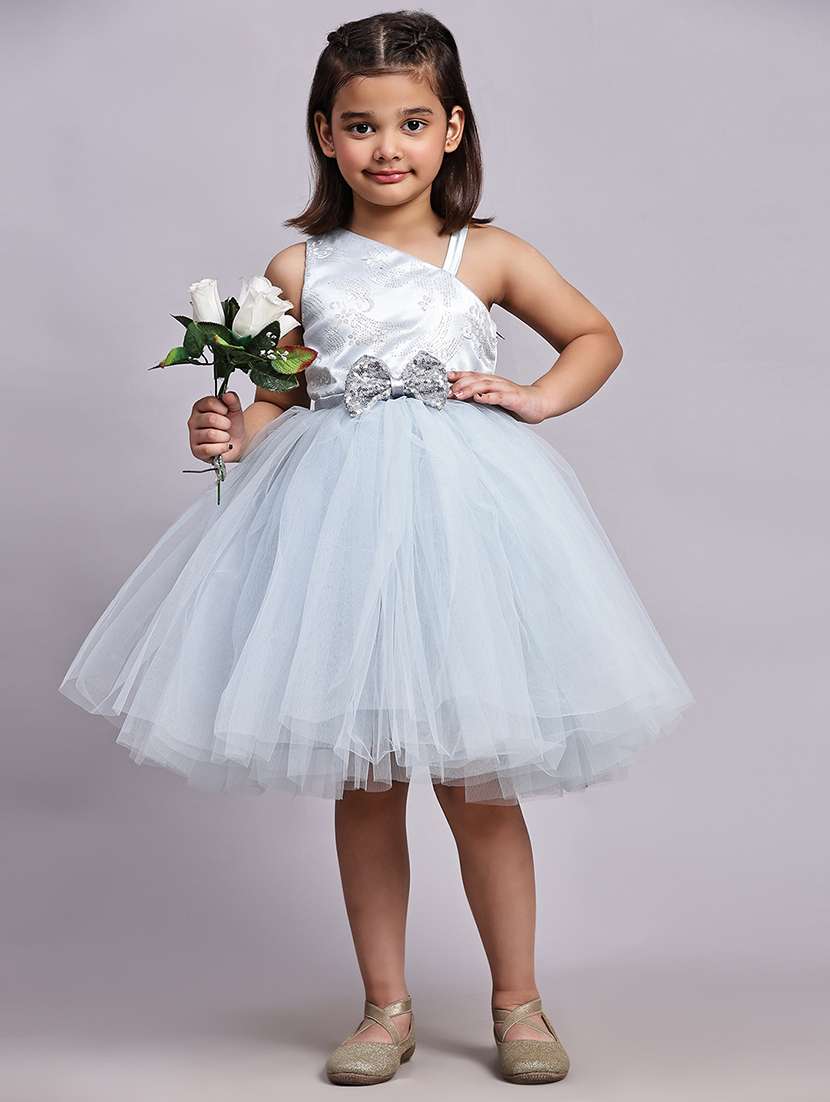 girls embellished sleeveless fit & flare dress - 21960344 -  Standard Image - 1