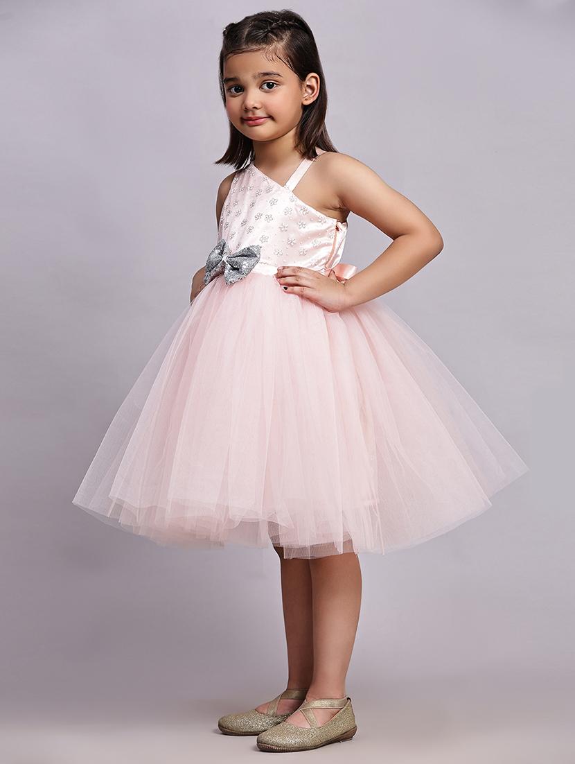 girls embellished sleeveless fit & flare dress - 21960345 - Standard Image - 1