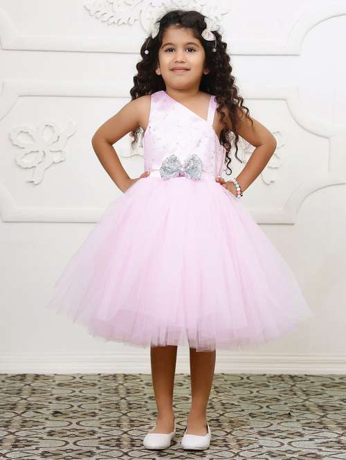 girls embellished sleeveless fit & flare dress - 21960346 - Standard Image - 0