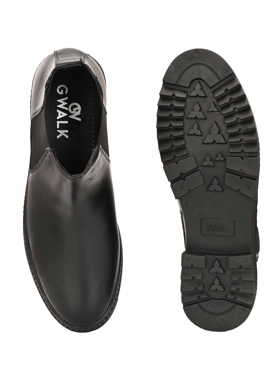 men black solid high ankle boot - 21960409 -  Standard Image - 6