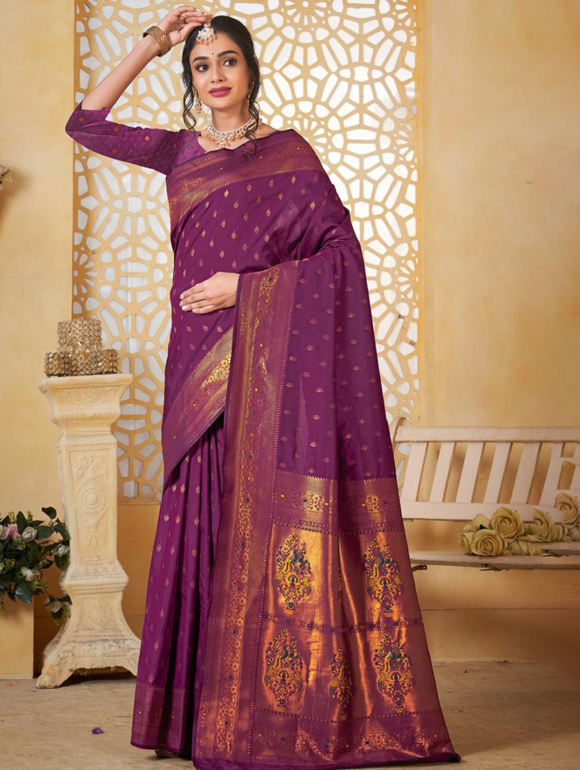 women self design paithani saree with blouse - 21960473 - Zoom Image - 0