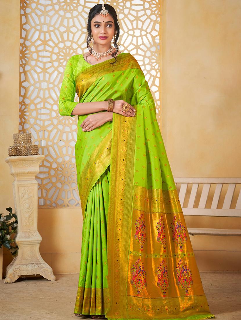 women self design paithani saree with blouse - 21960476 - Zoom Image - 0