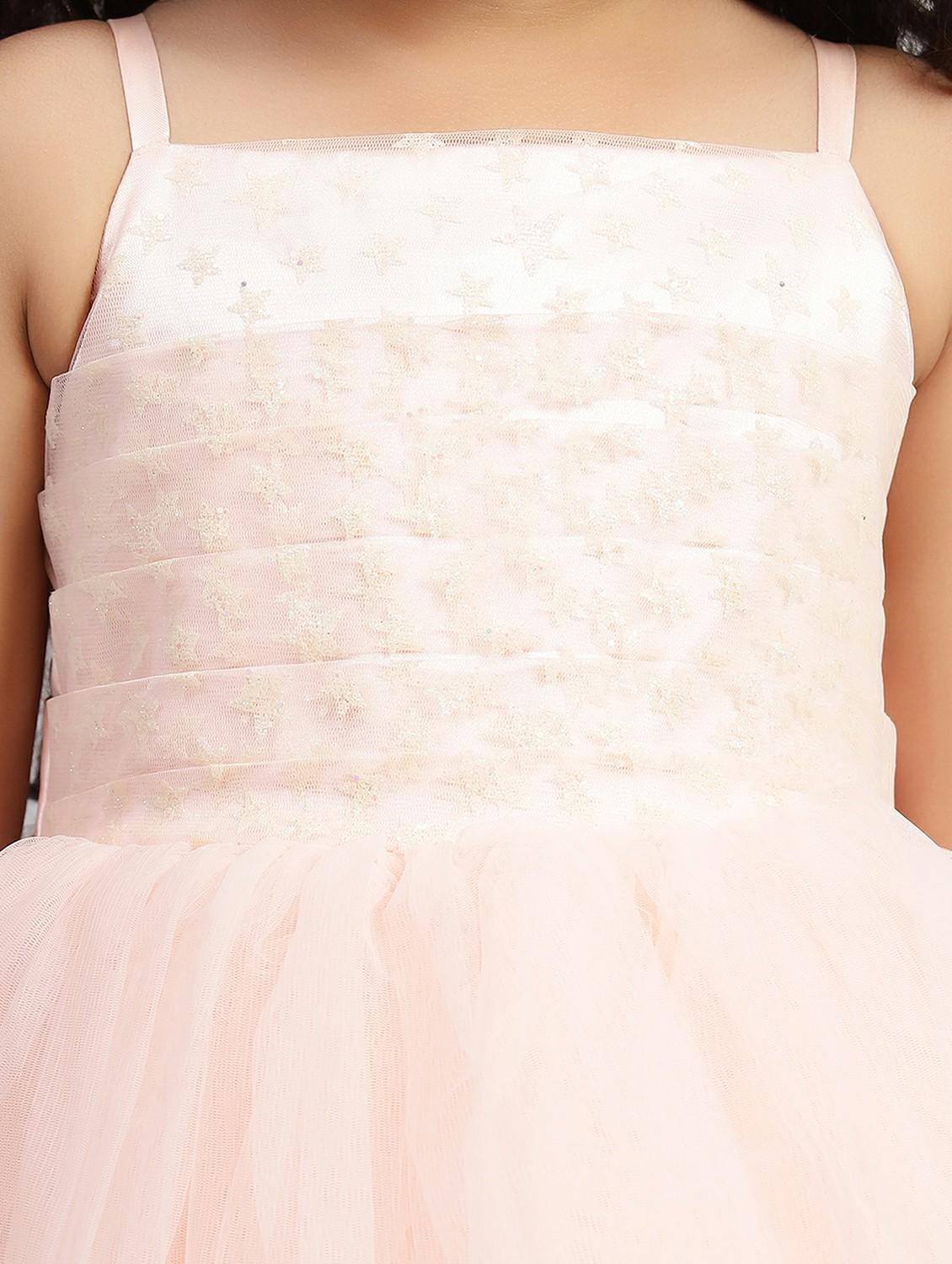 girls embellished shoulder strap fit & flare dress - 21960520 - Standard Image - 4