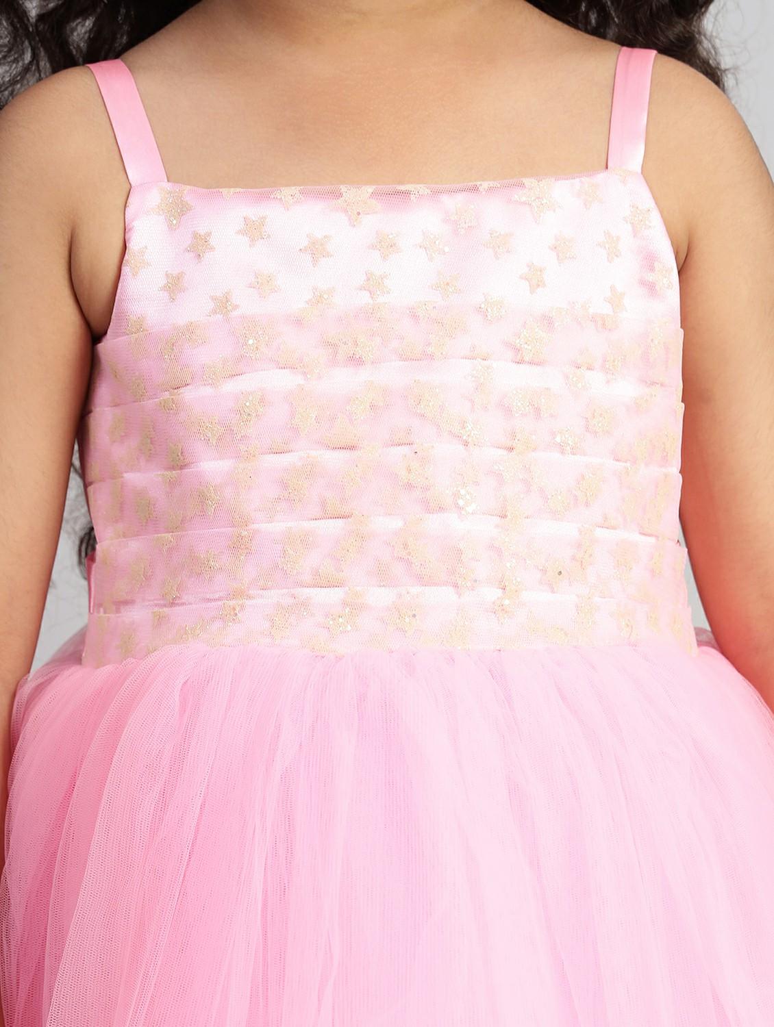 girls embellished shoulder strap fit & flare dress - 21960521 - Standard Image - 4