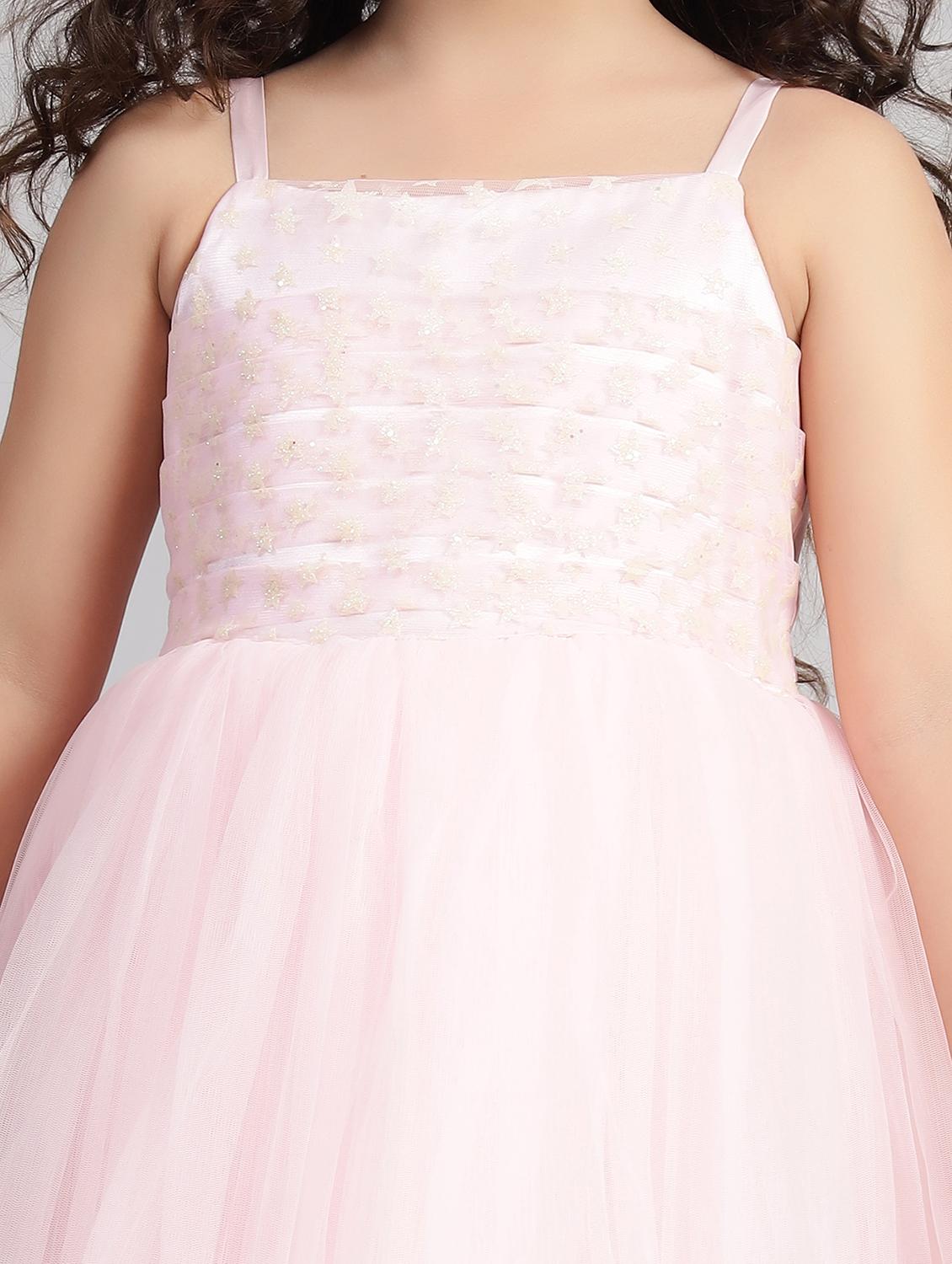 girls embellished shoulder strap fit & flare dress - 21960523 - Standard Image - 4