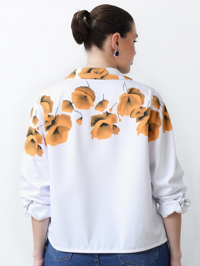 women floral long sleeve regular fit shirt - 21960539 -  Standard Image - 1