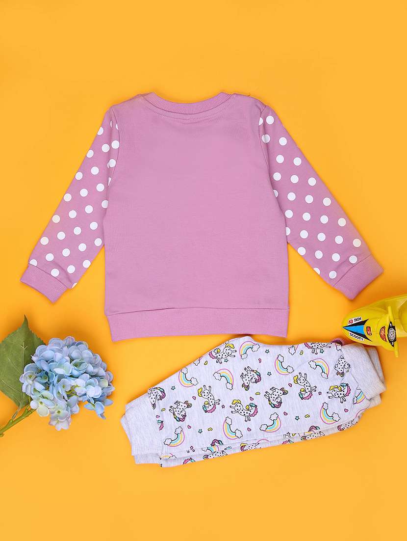girls printed long sleeve full length set - 21961198 -  Standard Image - 1
