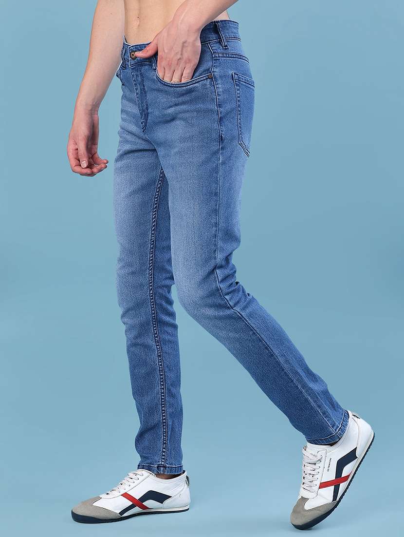 men solid mid rise slim fit jean - 21961209 -  Standard Image - 1