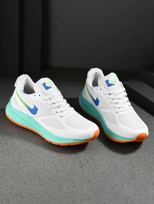 men white lace up sport shoe - 21961409 -  Standard Image - 0