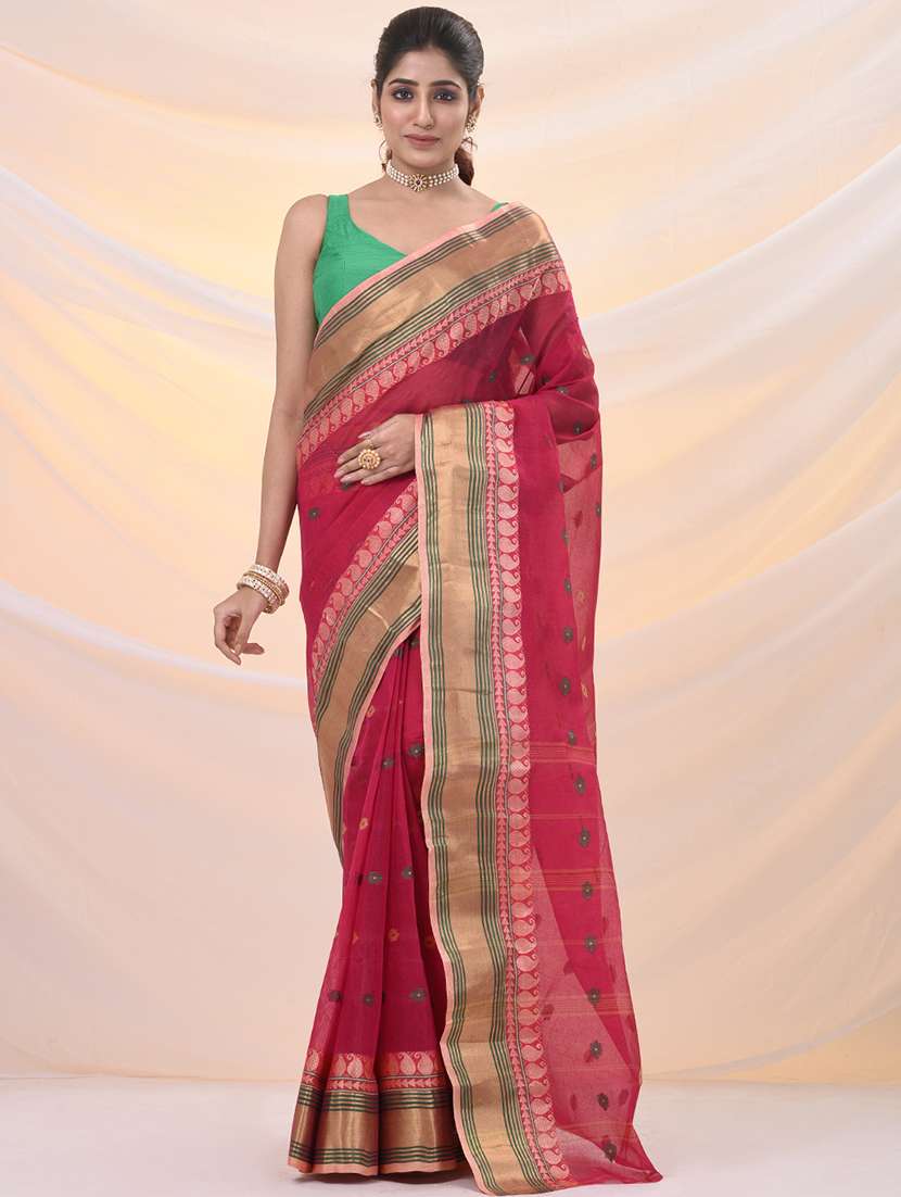 women self design tant saree - 21961425 -  Zoom Image - 0