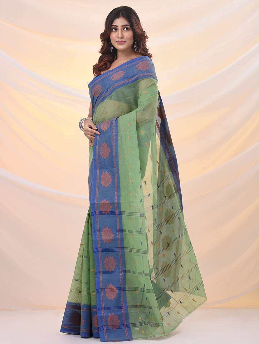 women self design tant saree - 21961426 - Standard Image - 1