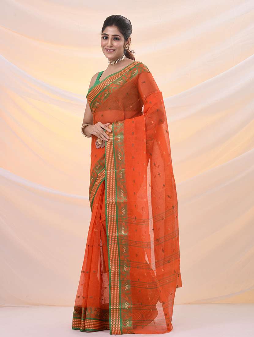 women self design tant saree - 21961431 - Standard Image - 1
