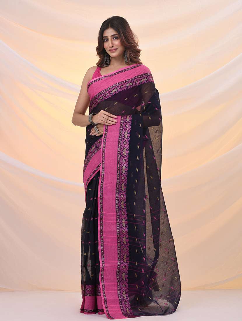 women self design tant saree - 21961434 - Standard Image - 1
