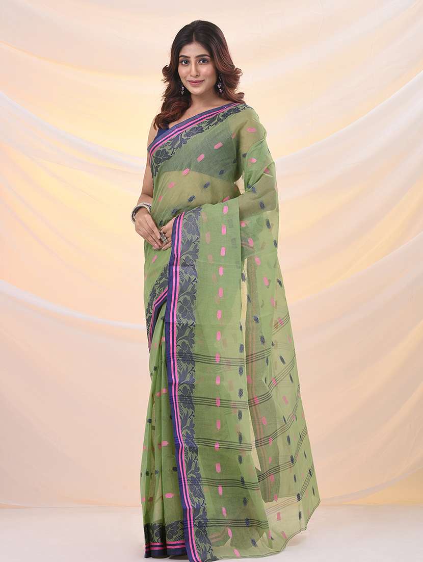 women self design tant saree - 21961435 - Standard Image - 1