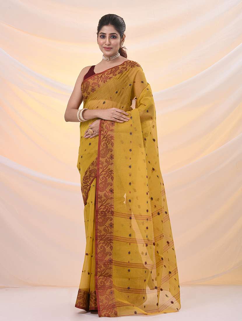 women self design tant saree - 21961436 -  Standard Image - 1