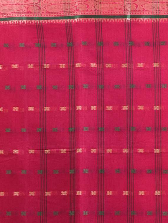 women self design tant saree - 21961437 -  Standard Image - 4