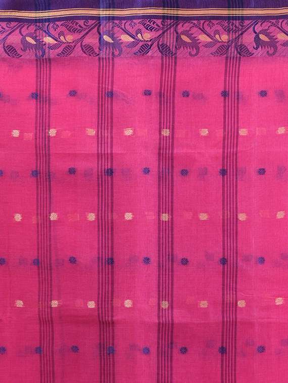 women self design tant saree - 21961442 -  Standard Image - 4