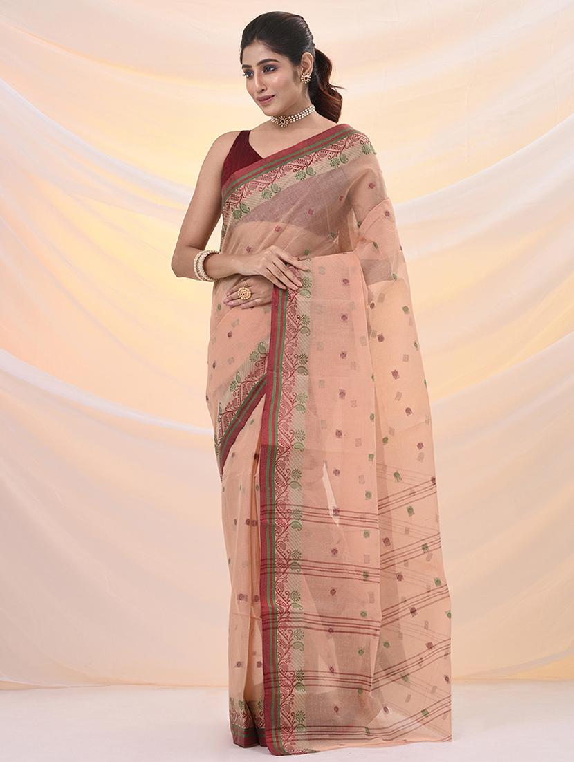 women self design tant saree - 21961444 -  Standard Image - 1