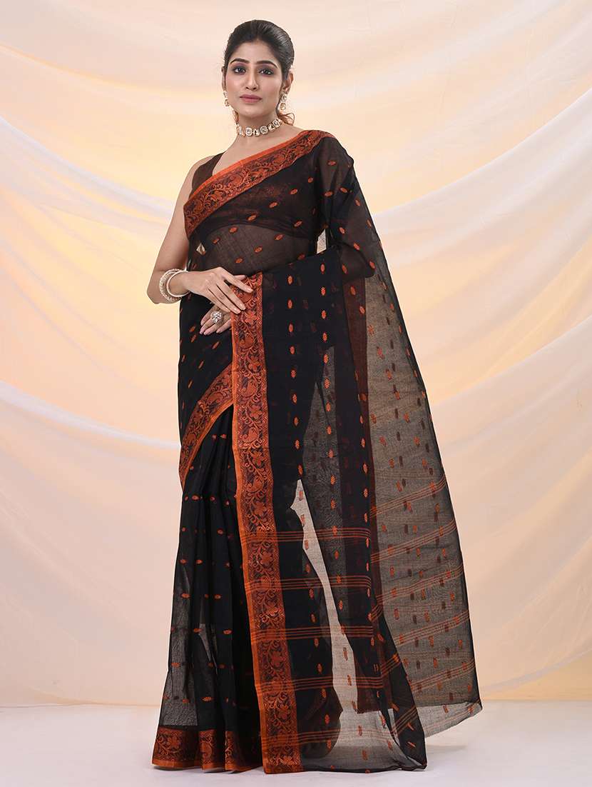 women self design tant saree - 21961445 - Standard Image - 1