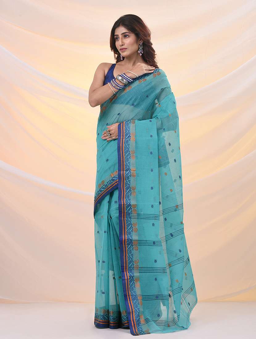 women self design tant saree - 21961446 -  Standard Image - 1