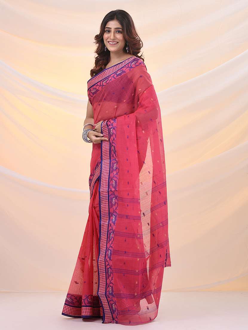women self design tant saree - 21961448 -  Standard Image - 1