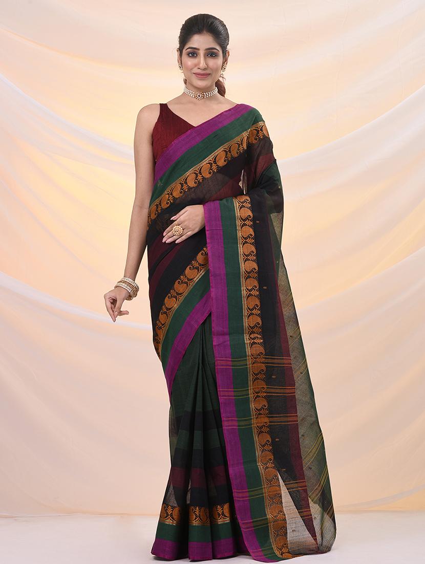 women self design tant saree - 21961450 - Zoom Image - 0