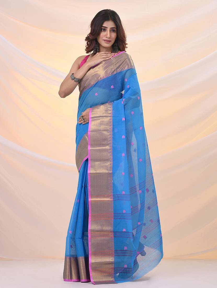 women self design tant saree - 21961451 - Standard Image - 1