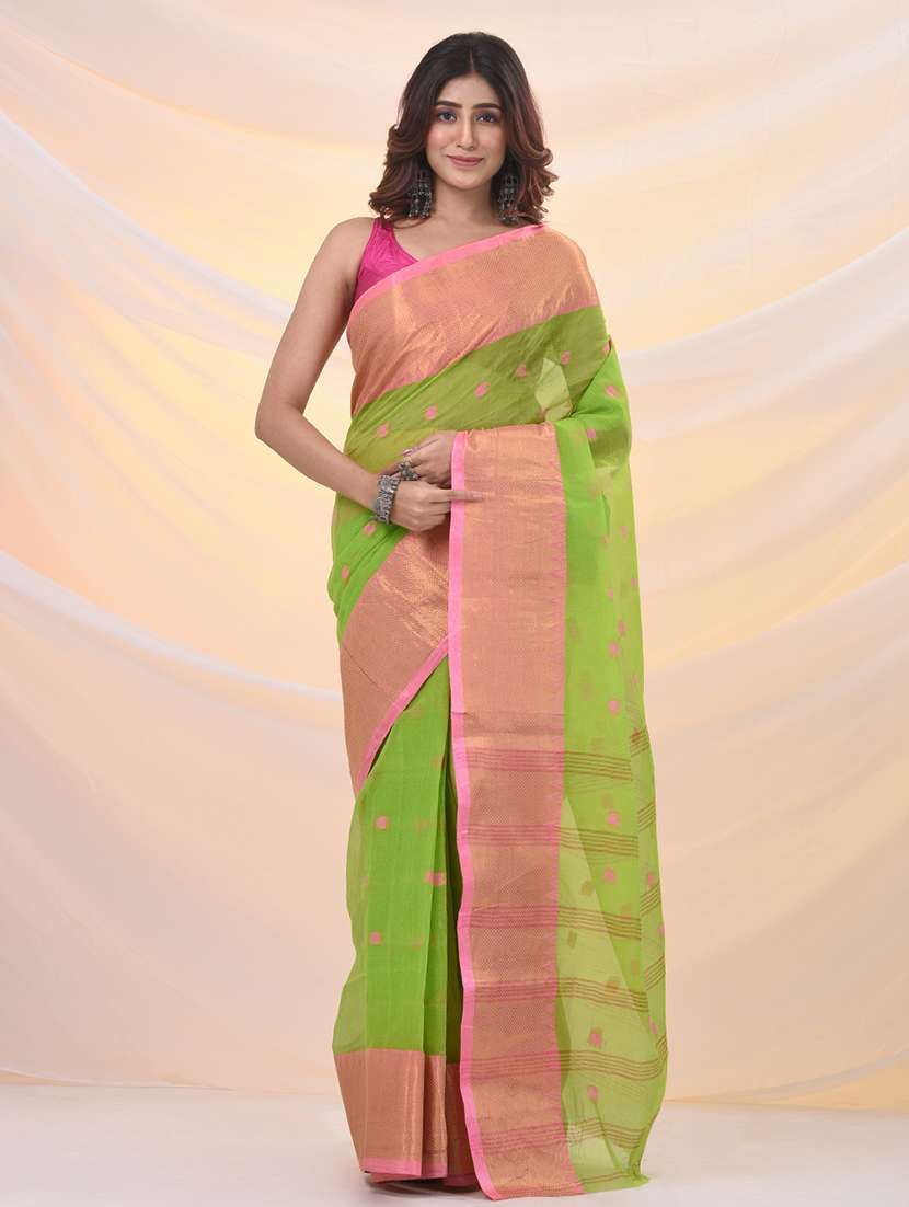 women self design tant saree