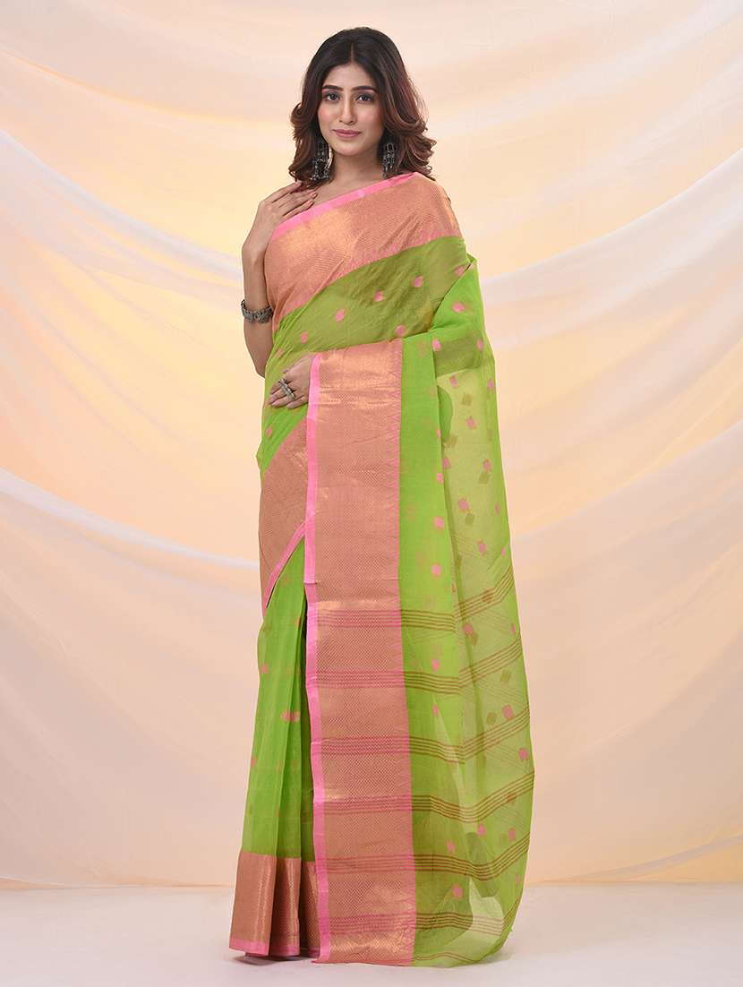 women self design tant saree - 21961454 - Standard Image - 1