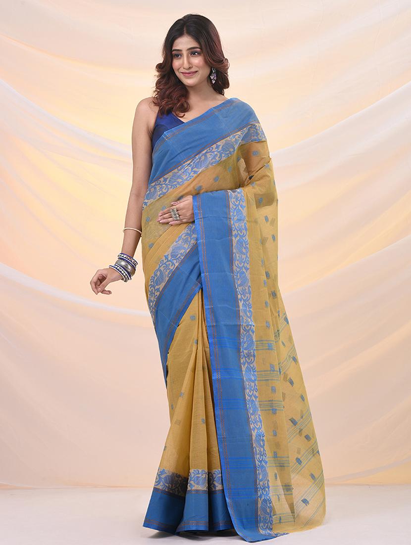 women self design tant saree - 21961458 -  Zoom Image - 0