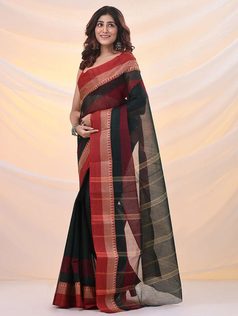 women self design tant saree - 21961459 -  Standard Image - 1
