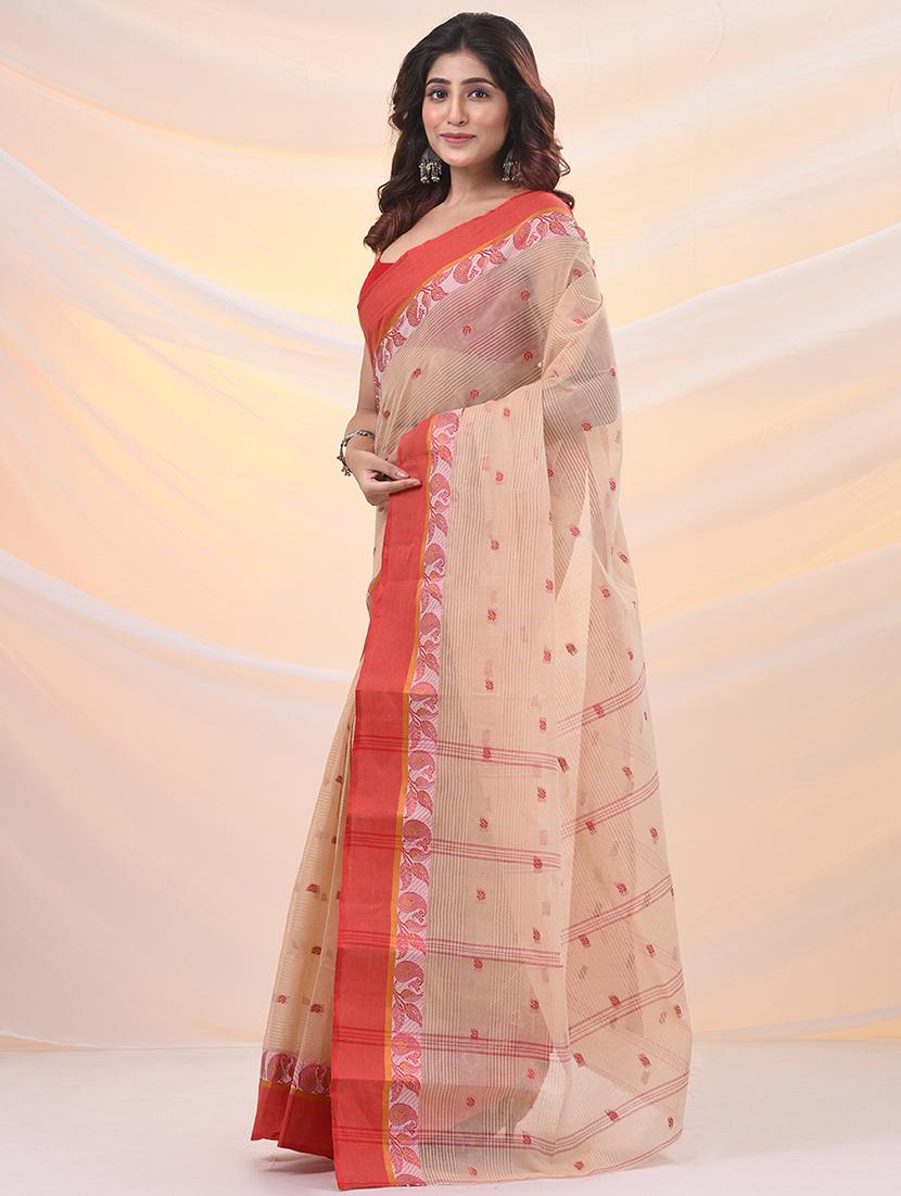 women self design tant saree - 21961462 - Standard Image - 1