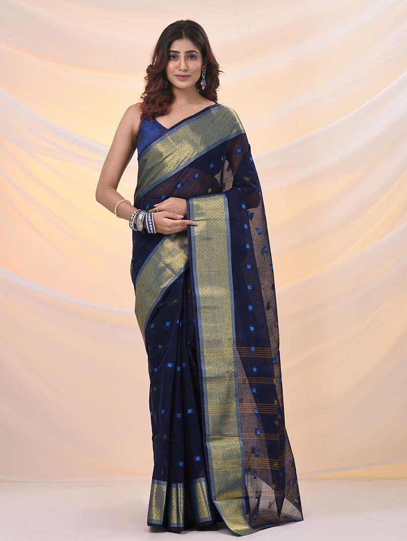 women self design tant saree