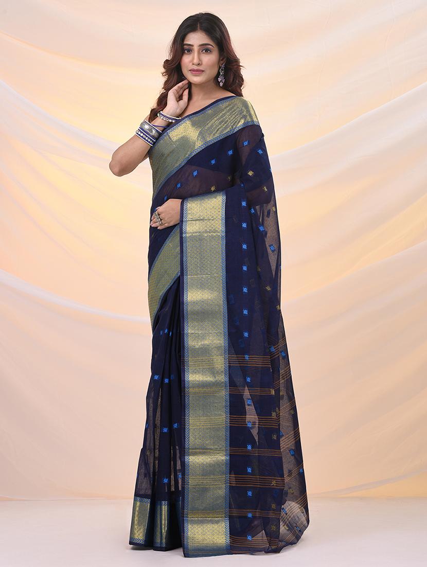 women self design tant saree - 21961466 -  Standard Image - 1