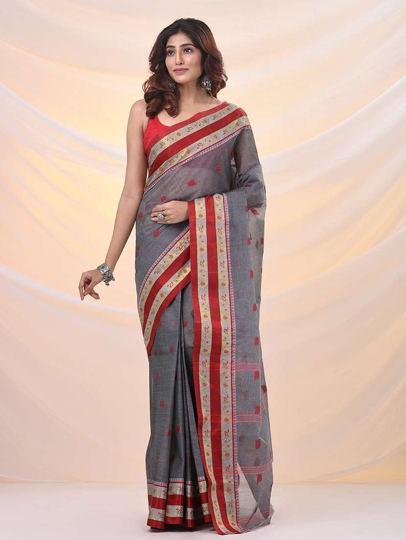 women self design tant saree
