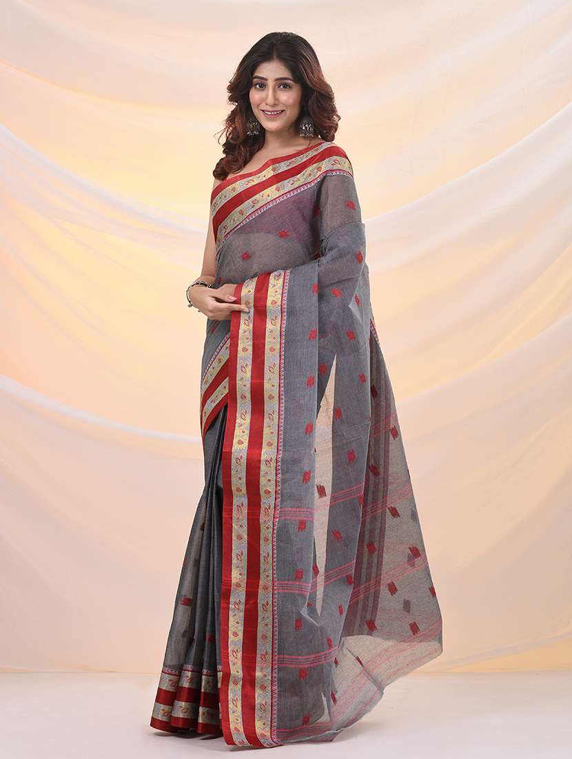 women self design tant saree - 21961467 -  Standard Image - 1