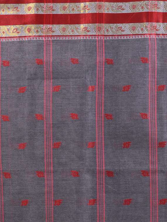 women self design tant saree - 21961467 -  Standard Image - 4